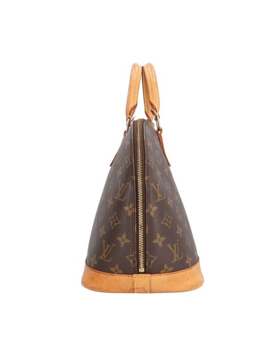 Louis Vuitton Alma Monogram Handbag Canvas Brown - Picture 5 of 10